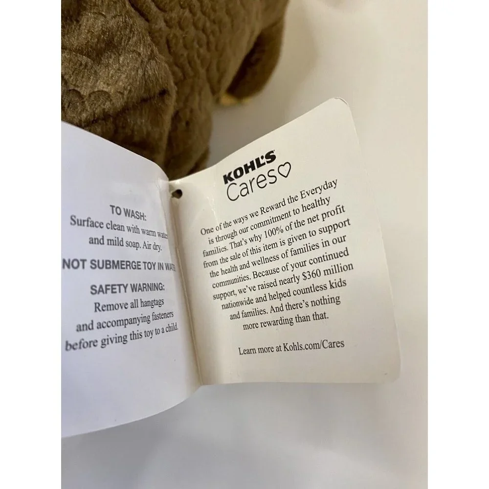 Kohls Cares Triceratops Dinosaur Plush Stuffed Animal‎ Little Golden Book W/ Tag